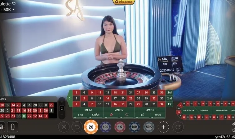 Bàn cược Roulette nhà cái HB88