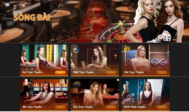 Nhà cái HB88 hợp tác với nhiều nhà cung cấp game live casino hàng đầu