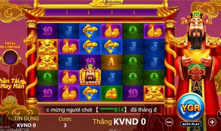 Săn Thưởng Lớn Với Nổ Hũ Thần Tài Tại HB88 Mỗi Ngày 2 Giao diện chơi Nổ Hũ Thần Tài tại HB88